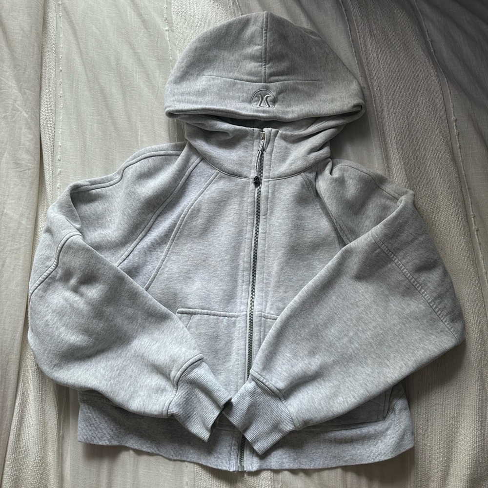 Grey lululemon full zip scuba jacket